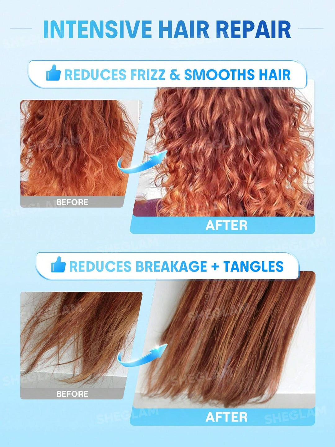 SHEGLAM Frizz Fighter Hair Mask - 80g | شيكلام ماسك الشعر بزيت الخروع - 80 غرام