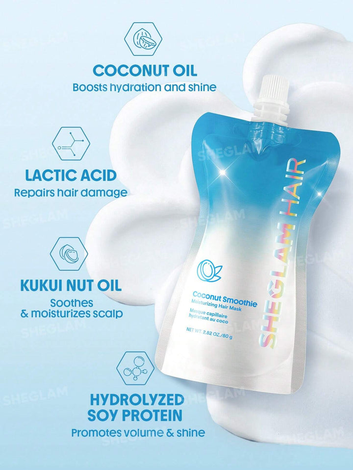 SHEGLAM Coconut Smoothing Hair Mask - 80g | شيكلام ماسك منعم للشعر بزيت جوز الهند - 80 غرام