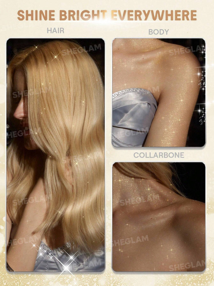 SHEGLAM Disco Twist Hair & Body Glitter Mist - 10g| شيغلام سبراي لامع بخاخ للجسم والشعر -10 غرام
