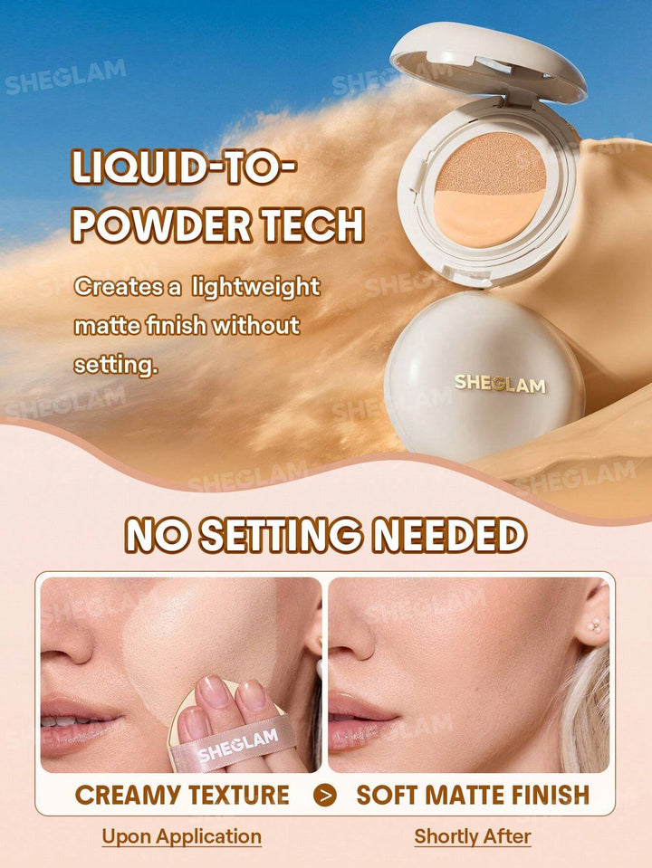 SHEGLAM Lock & Go Long Lasting Cushion Foundation Linen - 12 g | شيغلام فاونديشن بودرة كوشن - 12 غرام