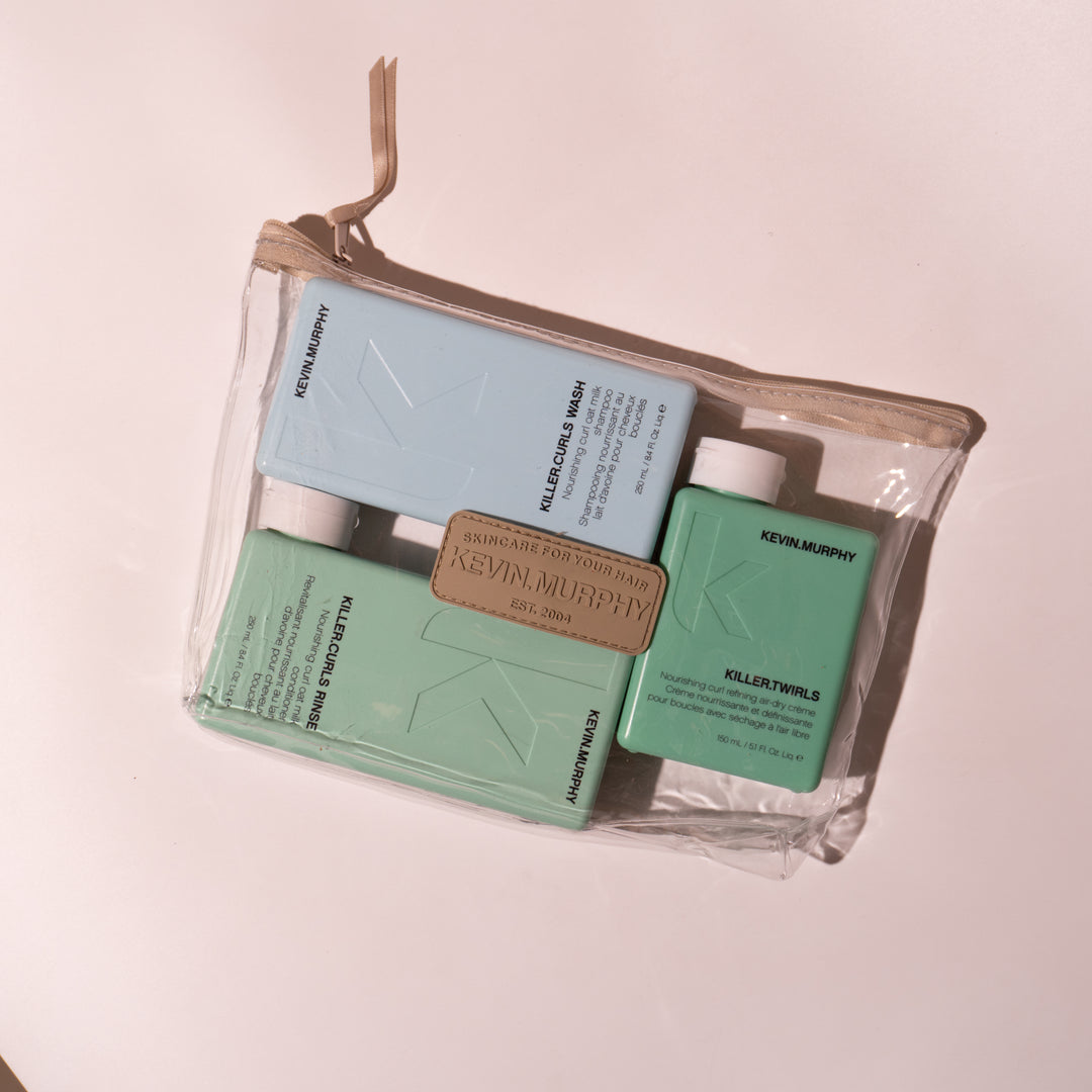 KEVIN.MURPHY killer Bag kit - 3pcs | كيفن ميرفي مجموعة العناية بالشعر المجعد - 3 قطع