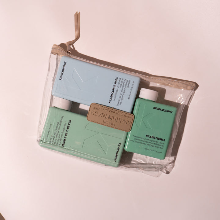 KEVIN.MURPHY killer Bag kit - 3pcs | كيفن ميرفي مجموعة العناية بالشعر المجعد - 3 قطع