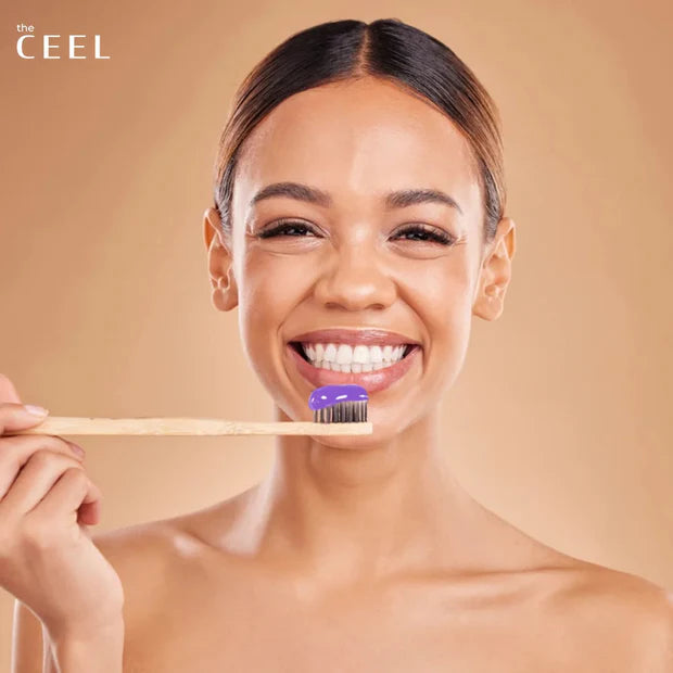 the CEEL Purple Carbon Toothpaste With Purple Carbon And Mint - 75g | ذا سيل معجون أسنان بالكربون والنعناع - 75 غ