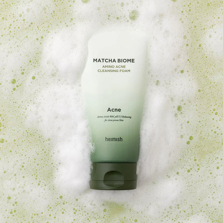 heimish Matcha Biome Amino Acne Cleansing Foam - 150g | هيميش غسول رغوي للبشرة المعرضة لحب الشباب - 150 غرام