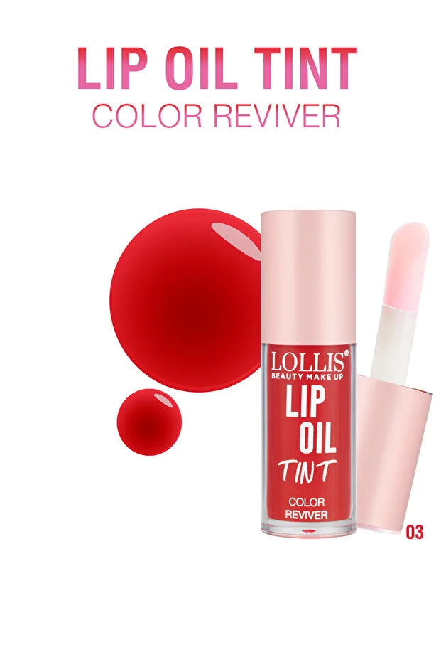 LOLLIS LIP OIL TINT Color Reviver - 5.5ml | لوليس تنت شفاه ملون مفعم بالحيوية – 5.5 مل