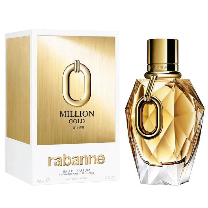 PACO RABANNE MILLION GOLD FOR HER EDP - 90ml / عطر باكو رابان مليون جولد فورهير أو دو بارفان للنساء  90 مل
