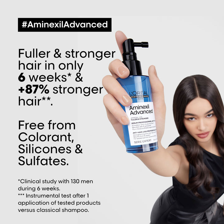 L’Oreal Aminexil Advanced Anti-Hair Loss Serum - 90ml| لوريال سيروم المضاد لتساقط الشعر - 90 مل