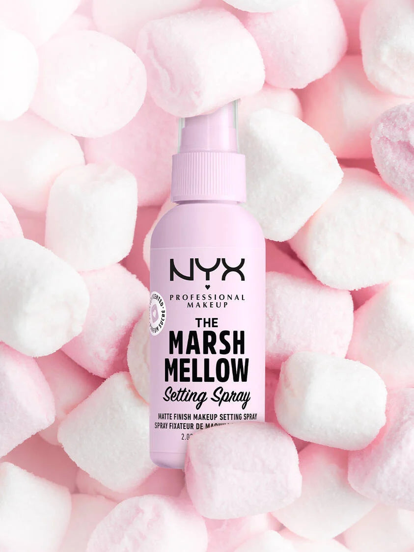 NYX The Marshmellow Matte Finish Makeup Setting Spray - 60ml|ان واي اكس بخاخ تثبيت المكياج مارشميلو  -60 مل