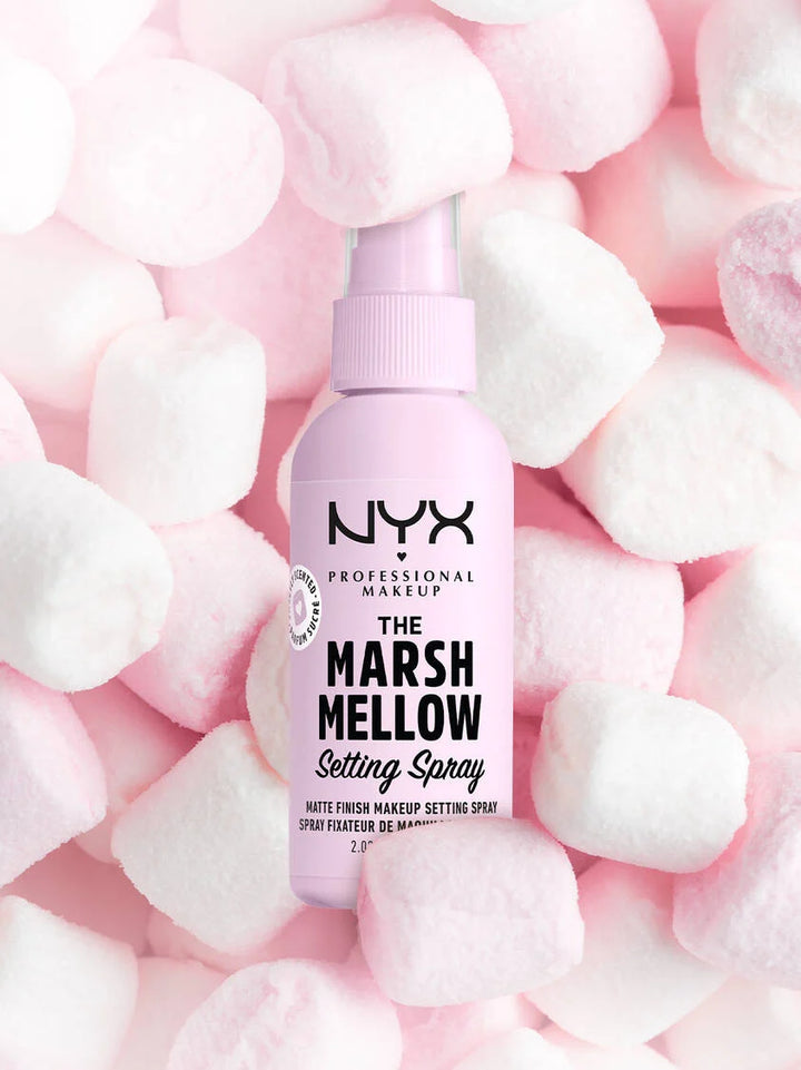 NYX The Marshmellow Matte Finish Makeup Setting Spray - 60ml|ان واي اكس بخاخ تثبيت المكياج مارشميلو  -60 مل