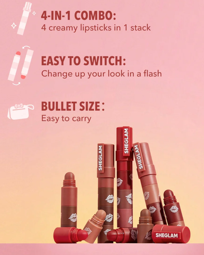 Sheglam Mega Lip Stacks | شيكلام مجموعات أحمر الشفاه