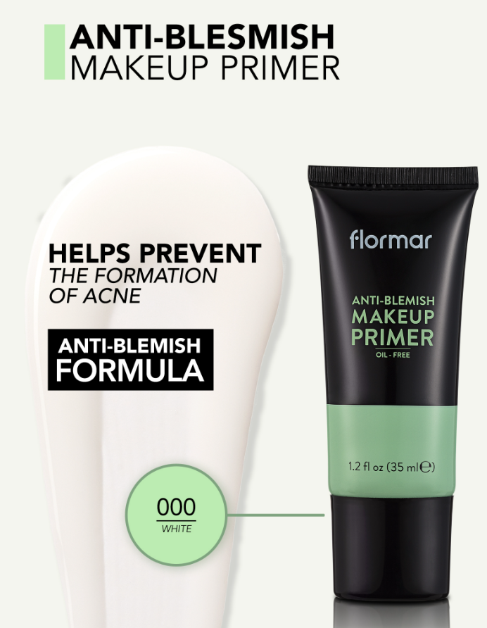 Flormar Anti Blemish Makeup Primer - 35ml | فلورمار برايمر خافي لعيوب البشرة - 35 مل