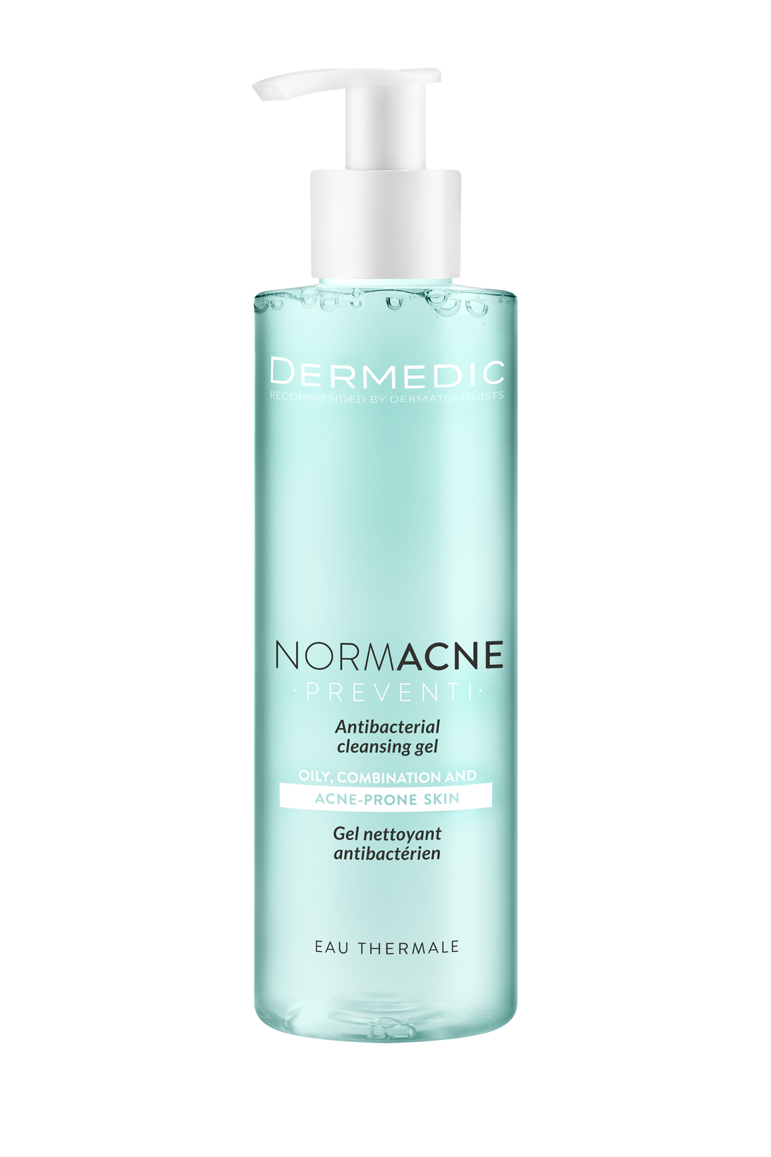 DERMEDIC Normacne Antibacterial cleansing gel - 200ml | ديرمديك غسول جل مضاد للبكتيريا للبشرة المعرضة لحب الشباب - 200 مل