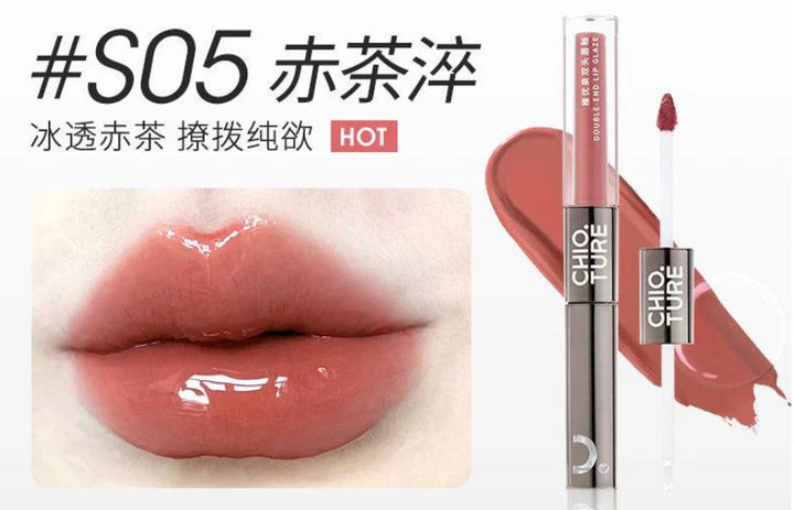 CHIO TURE Double End Lip Glaze - 2.2g| شيو تور ملمع شفاه مزدوج -2.2 غرام