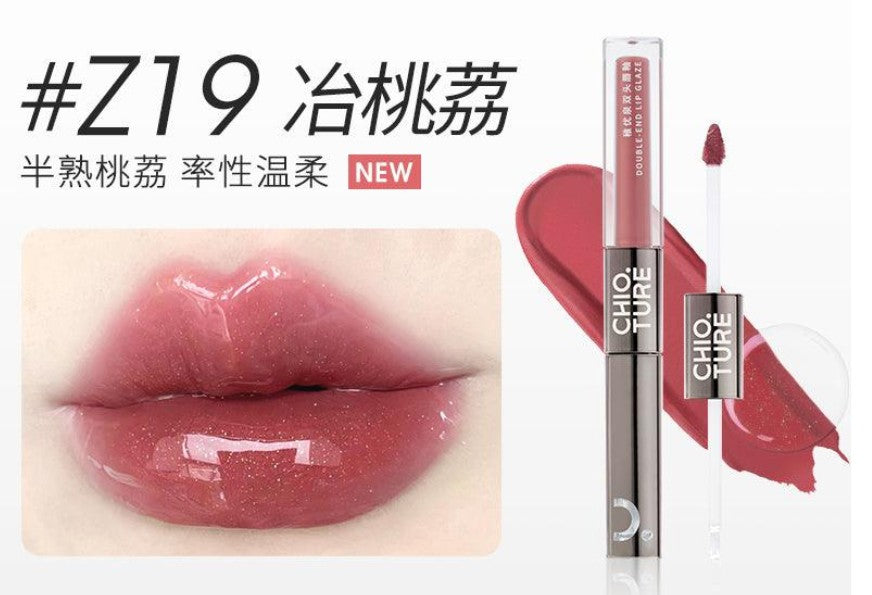 CHIO TURE Double End Lip Glaze - 2.2g| شيو تور ملمع شفاه مزدوج -2.2 غرام