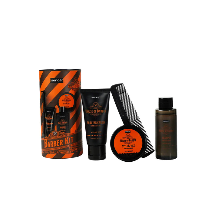 Sence Beauty For Men House Of Barber -  4Pcs | سينس بيوتي مجموعة العناية للرجال - 4 قطع