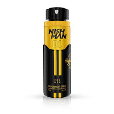 NISH MAN Deodorant Spray Original  01 - 200ml| نايش مان مزيل تعرق للرجال  بخاخ -200 مل