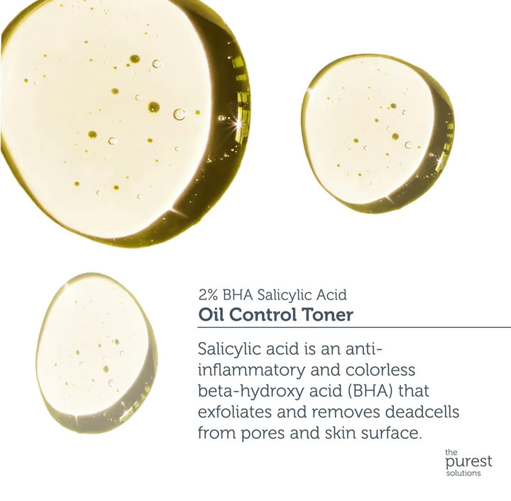 The Purest Solutions Oil Control Toner - 200ml | ذا بيورست تونر تحكم بالإفرازات الدهنية - 200 مل