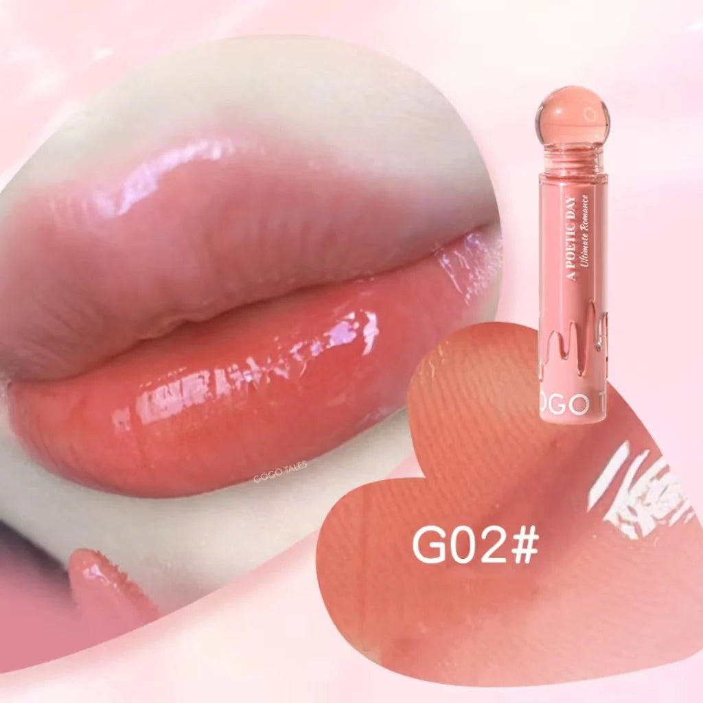GOGO TALES Small Pink Ball Refrctive Lip Glaze - 3.5g | جوجو تاليس جلوس للشفاه - 3.5 غ