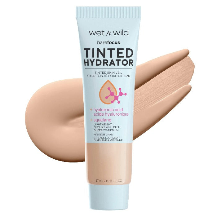 wet n wild BARE FOCUS TINTED HYDRATOR TINTED SKIN VEIL - 27ml | ويت ان وايلد مرطب مع لون للوجه - 27 مل