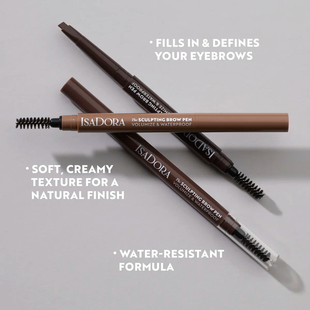 Isadora The Sculpting Brow Pen Volumize & Waterproof - 0.2g | إسادورا – قلم تحديد الحواجب لتكثيف الحواجب ومقاومة الماء – 0.2 جم