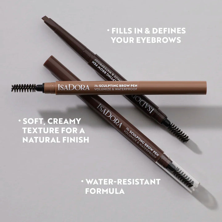 Isadora The Sculpting Brow Pen Volumize & Waterproof - 0.2g | إسادورا – قلم تحديد الحواجب لتكثيف الحواجب ومقاومة الماء – 0.2 جم