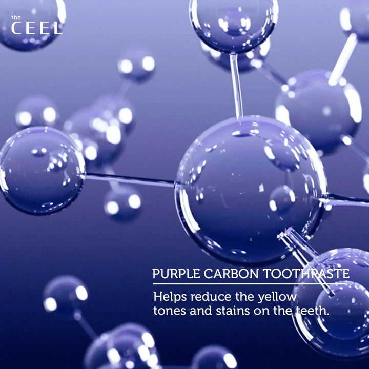 the CEEL Purple Carbon Toothpaste With Purple Carbon And Mint - 75g | ذا سيل معجون أسنان بالكربون والنعناع - 75 غ