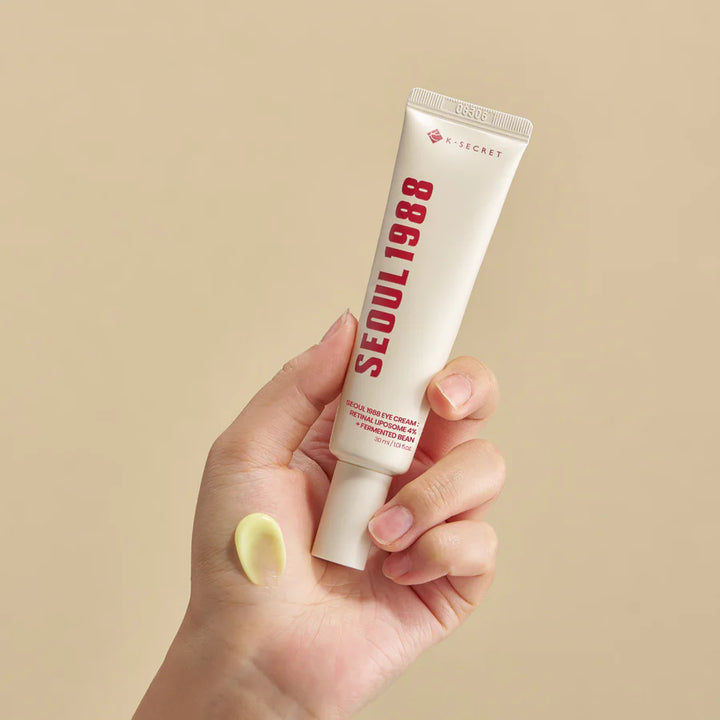 K - SECRET Seoul 1988 Eye Cream : Retinal Liposome 4% + Fermented Bean - 30ml | ك سيكريت سيول كريم العين بالريتينال - 30 مل
