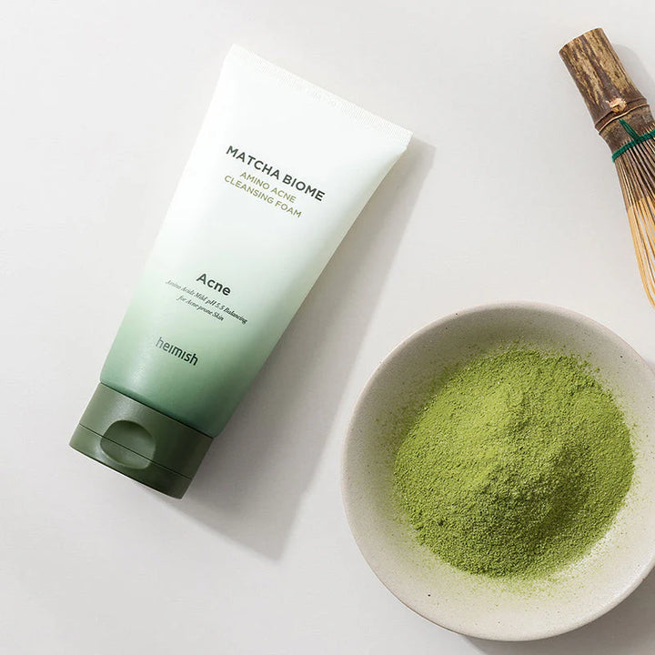 heimish Matcha Biome Amino Acne Cleansing Foam - 150g | هيميش غسول رغوي للبشرة المعرضة لحب الشباب - 150 غرام