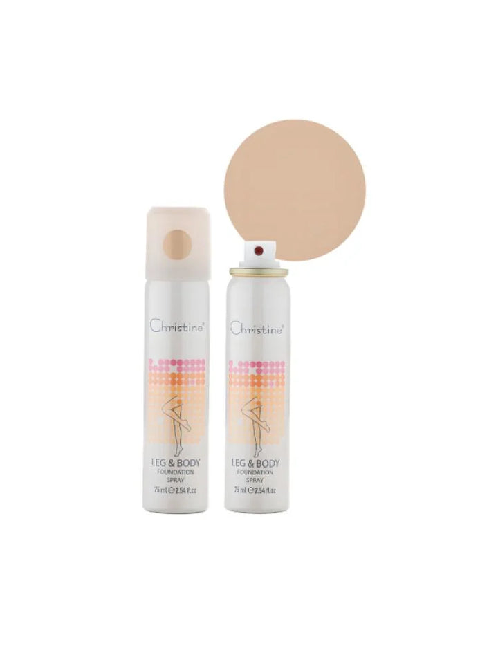 Christine Leg & Body Foundation Spray - 75ml | كريستين كريم أساس بخاخ للجسم وللساقين - 75 مل