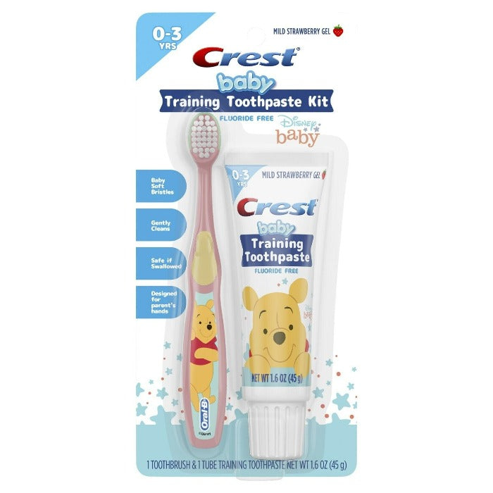 Crest Training Toothpaste Kit | كريست معجون أسنان للاطفال مع فرشاة أسنان