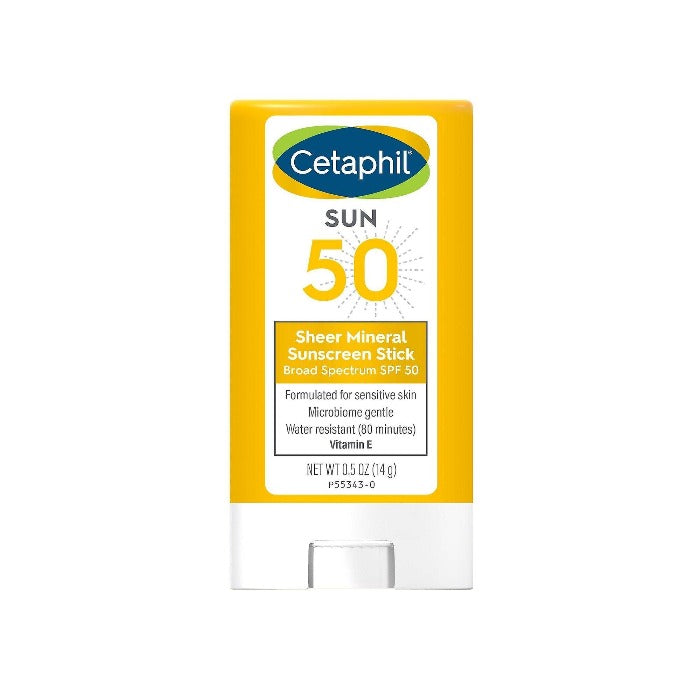 Cetaphil sheer mineral sunscreen stick spf 50 - 14g | سيتافيل واقي شمسي ستيك شفاف معدني spf 50 - 14 غرام