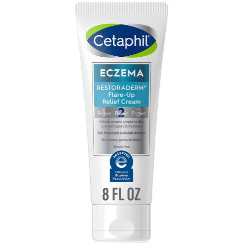 Cetaphil Eczema Restoraderm Flare-Up Relief Cream - 227g | سيتافيل كريم مهدئ و مرمم للبشرة المعرضة للاكزيما - 225 غرام