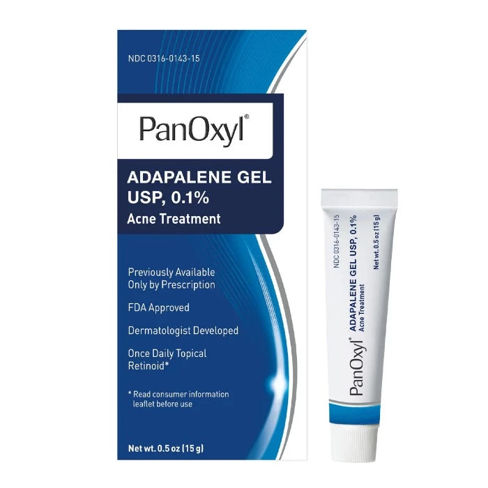 PanOxyl Adapalene Gel Usp 0.1% - 15g | بانوكسيل جيل موضعي لعلاج حب الشباب 0.1 % - 15 غرام