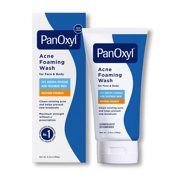 PanOxyl Acne Foaming Wash Benzoyl Peroxide 10% Max Strength - 156g |  بانوكسيل غسول رغوي لحب الشباب البنزويل بيروكسايد 10%  - 156 غرام