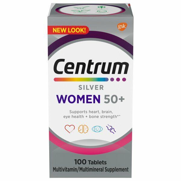 Centrum Silver Women 50+ Multivitamin - 100 tablets | أقراص فيتامينات متعددة للنساء فوق ال 50 سنة - 100 قرص