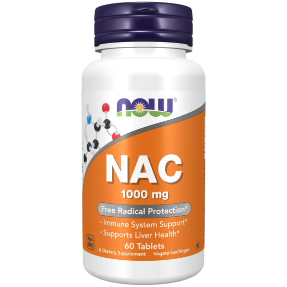 now NAC 100mg - 60tablets | ناو ان اسيتيل السيستئين - 60  مضغوطة