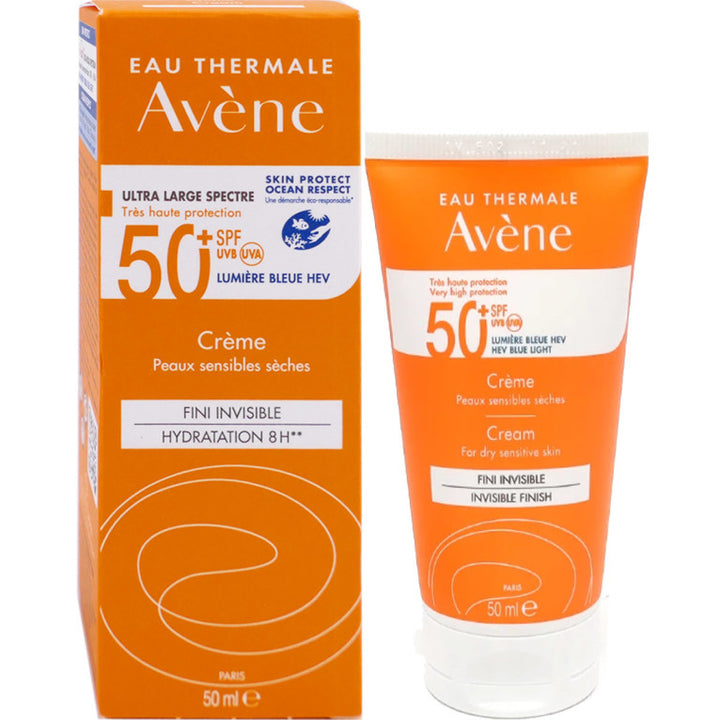 Avene Cream SPF 50+ For Dry Sensitive Skin - 50ml | افين واقي شمسي للبشرة الجافه و الحساسه - 50 مل