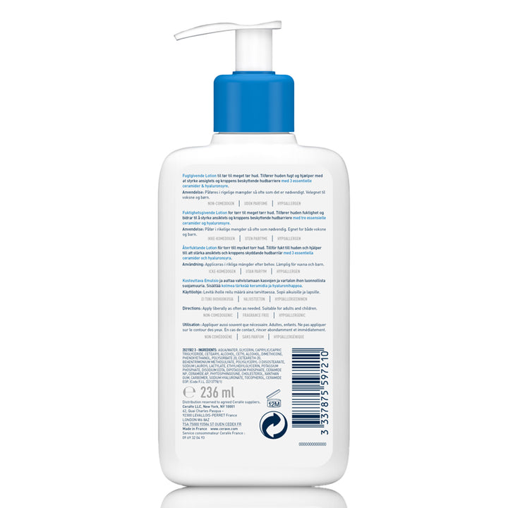 Cerave Moisturizing Lotion for Normal to Dry Skin with Hyaluronic Acid - 236ml | سيرافي مرطب لوشن للبشرة العادية والجافة - 236 مل