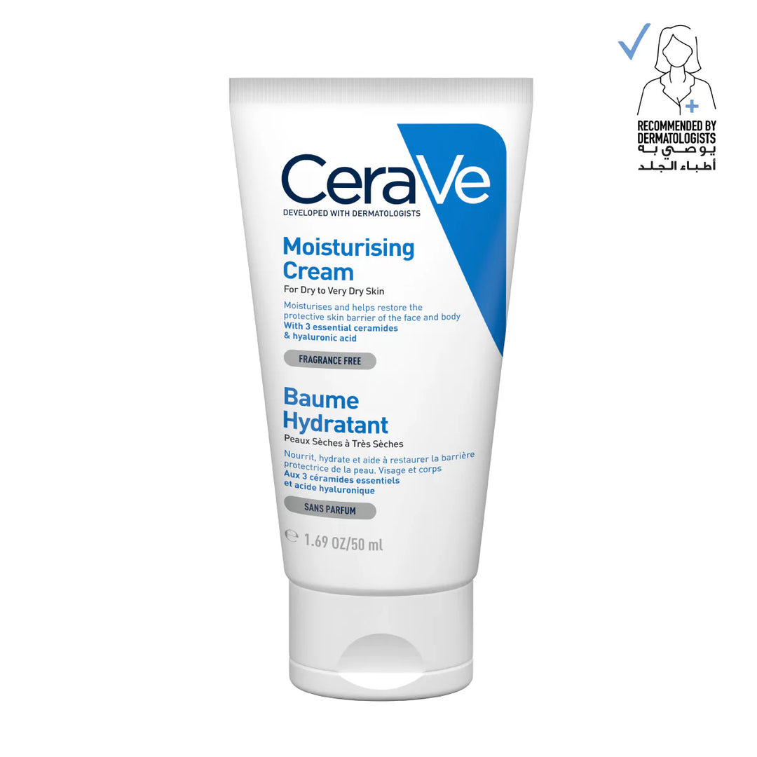 Cerave Moisturizing Cream for Dry Skin with Hyaluronic Acid - 50ml | سيرافي مرطب للبشرة الجافة - 50 مل