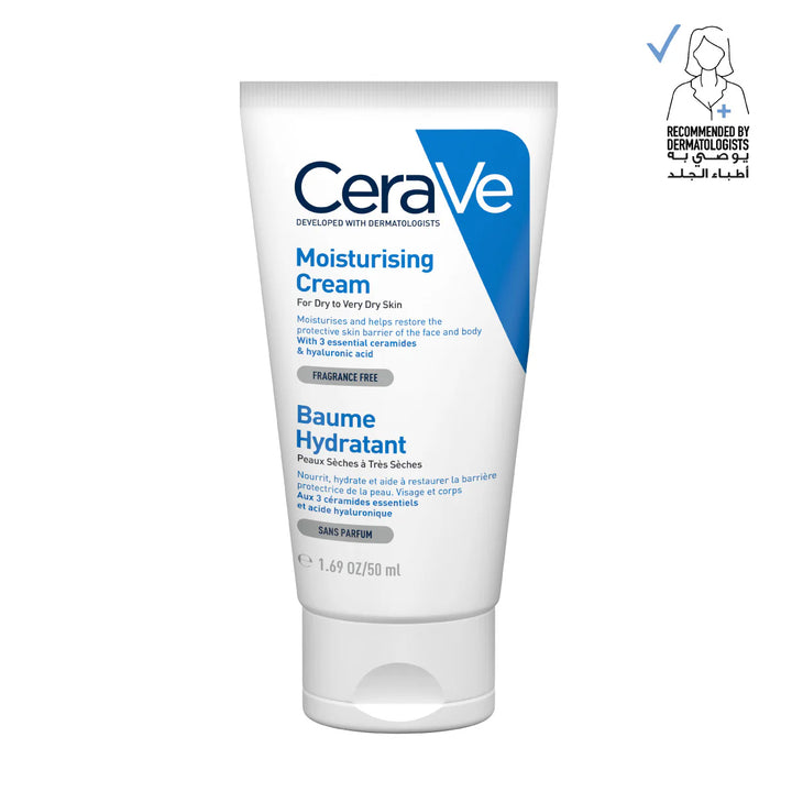 Cerave Moisturizing Cream for Dry Skin with Hyaluronic Acid - 50ml | سيرافي مرطب للبشرة الجافة - 50 مل