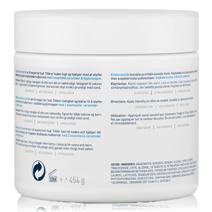 Cerave Moisturizing Cream for Dry Skin with Hyaluronic Acid - 454g | سيرافي مرطب للبشرة الجافة - 454 غرام