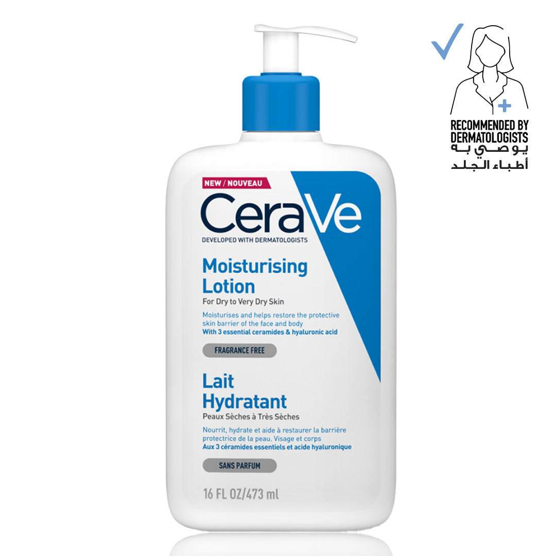 Cerave Moisturizing Lotion for Normal to Dry Skin with Hyaluronic Acid - 473ml