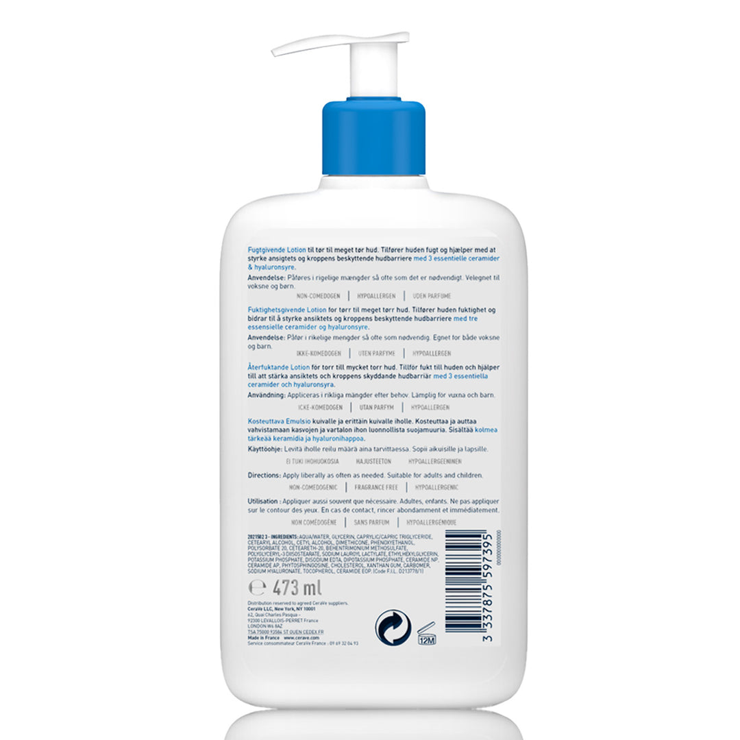 Cerave Moisturizing Lotion for Normal to Dry Skin with Hyaluronic Acid - 473ml