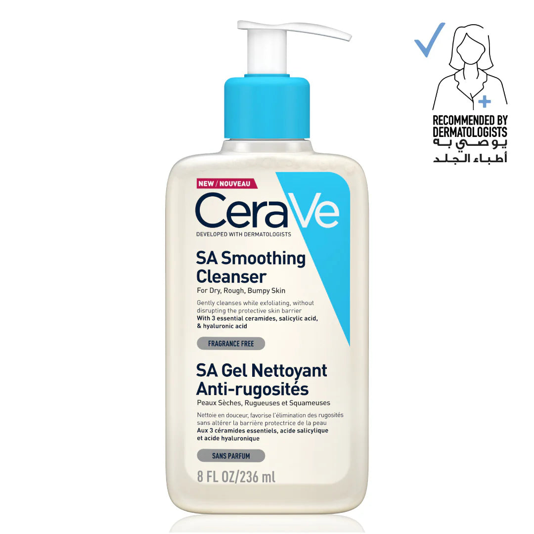CeraVe SA Smoothing Cleanser for normal, dry and rough skin - 236ml | سيرافي غسول ساليسليك اسيد - 236 مل
