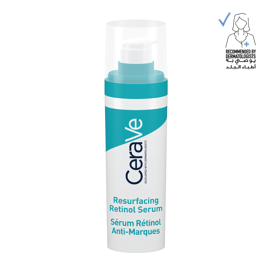CERAVE RESURFACING RETINOL SERUM TO REDUCE THE APPEARANCE OF POST-ACNE MARKS AND PORES WITH RETINOL, LICORICE ROOT EXTRACT & NIACINAMIDE - 30ml | سيرافي سيروم ريتنول - 30 مل