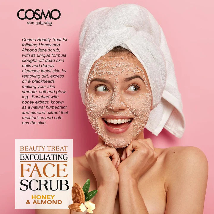 COSMO Face Scrub Honey & Almond - 170ml | كوزمو مقشر الوجه بالعسل و اللوز - 170 مل