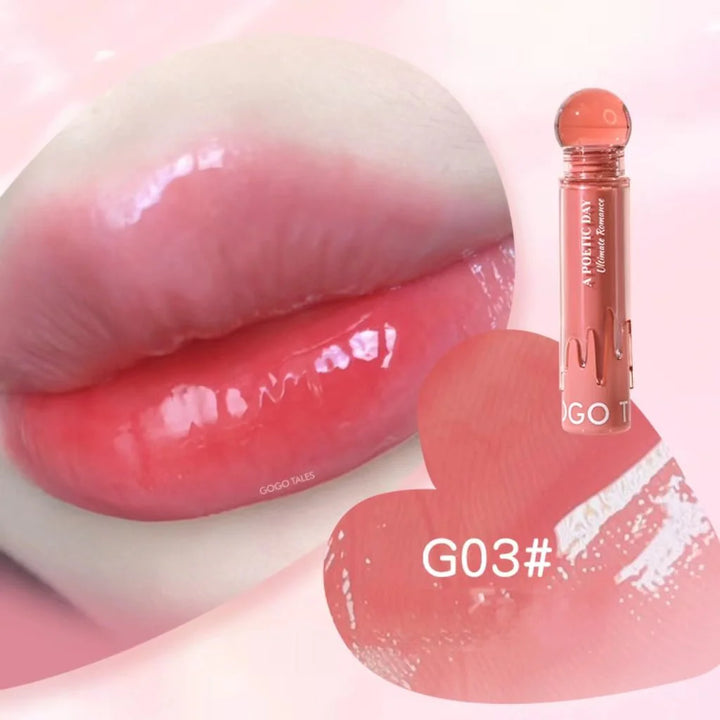 GOGO TALES Small Pink Ball Refrctive Lip Glaze - 3.5g | جوجو تاليس جلوس للشفاه - 3.5 غ