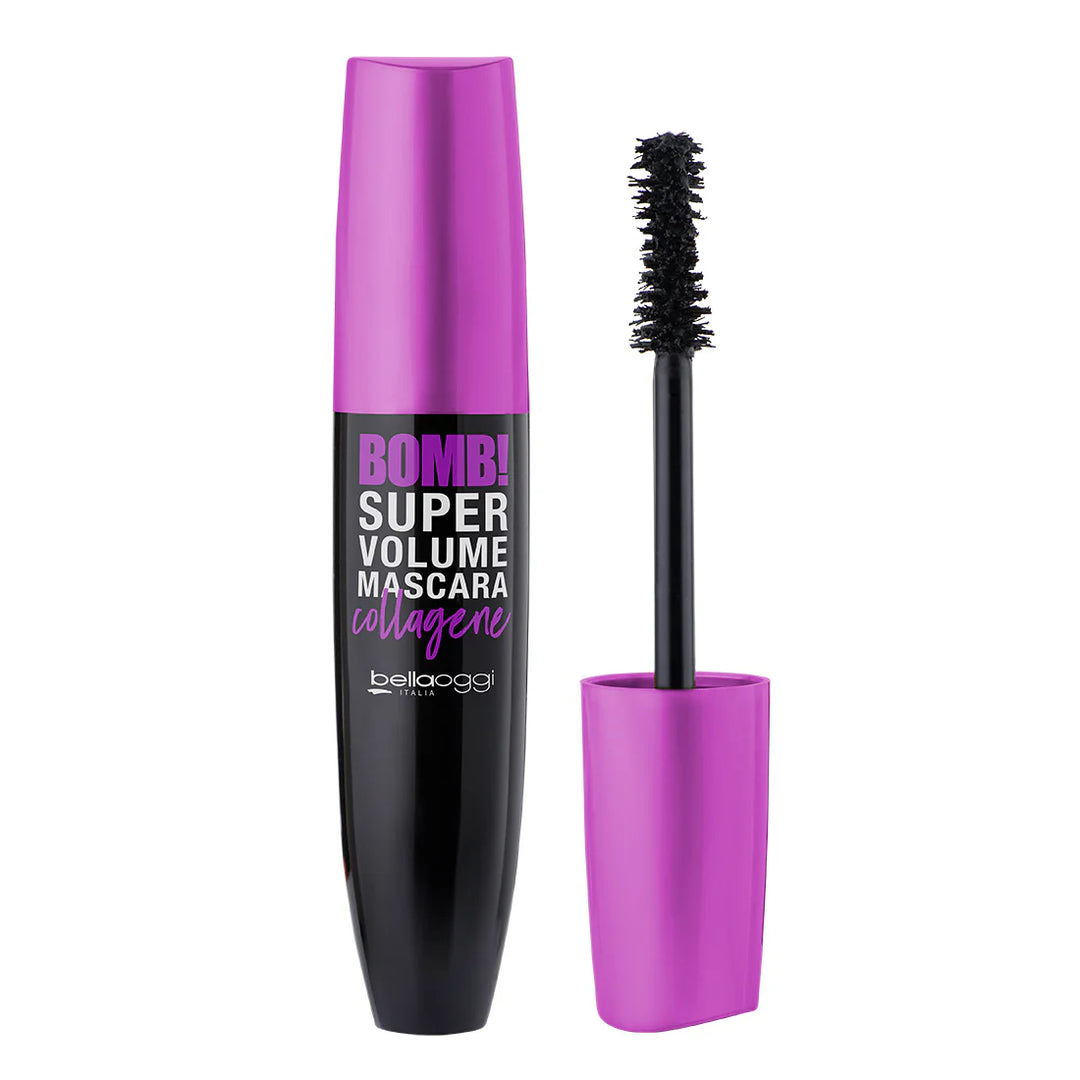 bellaoggi Bomb Super Volume Mascara Collagene - 15.5ml  | بيلا اوجي ماسكارا مكثفة بالكولاجين - 15.5 مل