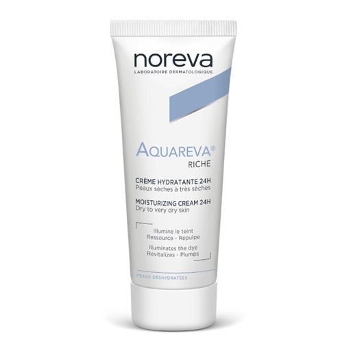 Noreva Aquareva Riche Moisturizing Cream  24h For Dry And Very Dry Skin - 40ml | نوريفا كريم غني مرطب لمدة 24 ساعة للبشرة الجافة الى الجافة جداً - 40 مل