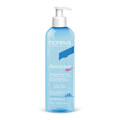 noreva Xerodiane AP Face & Body Gentele Foaming Gel  - 745ml |  - 745 ملنوريفا غسول لطيف جل للوجه و الجسم